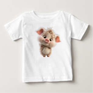 Fluffy Piglet met grote ogen