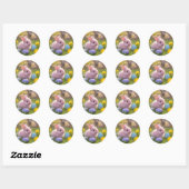 Fluffy Pink Bunny Sticker – Schattige, Pastel Pase (Vel)