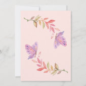 Fluffy Pink Highlands Schotse Koe Kaart (Achterkant)