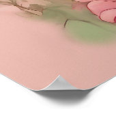 Fluffy Pink Highlands Schotse Koe Poster (Hoek)