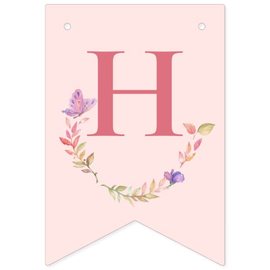 Fluffy Pink Highlands Schotse Koe Vlaggetjes (Tweede vlag)