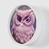 Fluffy Pink Uil met harten (Hoek)