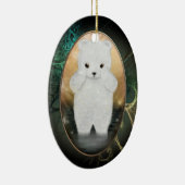 Fluffy Polar Beer Personalized Ornament (Rechts)