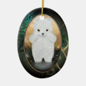 Fluffy Polar Beer Personalized Ornament (Voorkant)