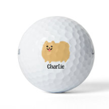 Fluffy Pomeranian Schattige Dog met aangepaste naa