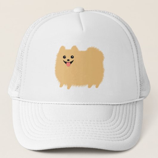 Fluffy Pommerse Schattigee hond Trucker Pet (Voorkant)