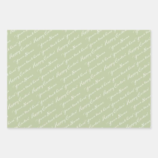 Fluffy rabbit Wrapping Paper Flat Sheet Set 3 (Voorkant 2)