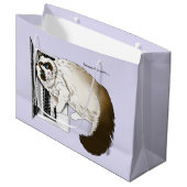 Fluffy Ragdoll Kat Lavendel Laptop Grappig Groot Cadeauzakje (Voorkant Gekanteld)