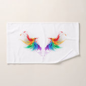 Fluffy Rainbow Wings Bad Handdoek (Handdoek)