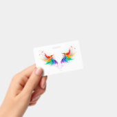 Fluffy Rainbow Wings Badge (Handheld)