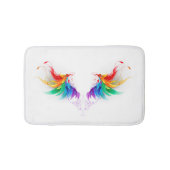 Fluffy Rainbow Wings Badmat (Voorkant)