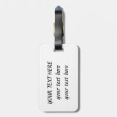 Fluffy Rainbow Wings Bagagelabel (Achterkant verticaal)