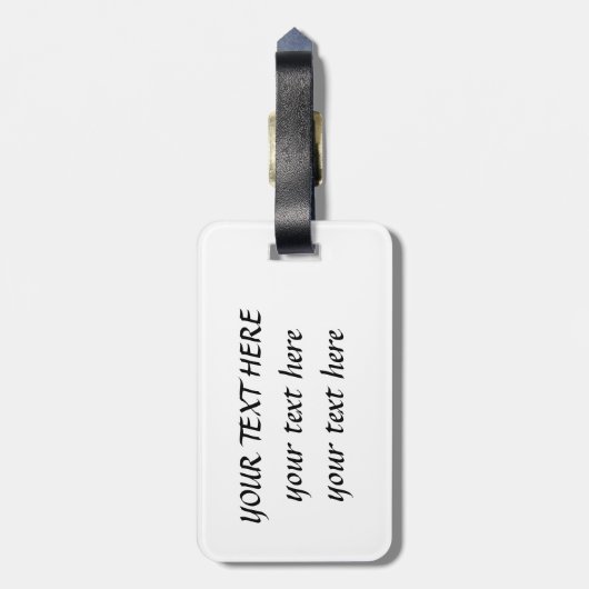 Fluffy Rainbow Wings Bagagelabel (Achterkant verticaal)