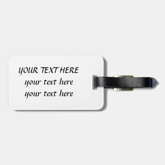 Fluffy Rainbow Wings Bagagelabel (Achterkant horizontaal)