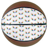 Fluffy Rainbow Wings Basketbal (Voorkant)