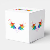 Fluffy Rainbow Wings Bedankdoosjes (Achterkant)