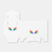 Fluffy Rainbow Wings Bedankdoosjes (Uitgevouwen)