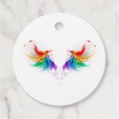 Fluffy Rainbow Wings Bedankjes Labels (Voorkant)