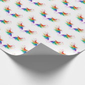 Fluffy Rainbow Wings Cadeaupapier (Hoek)
