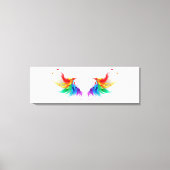 Fluffy Rainbow Wings Canvas Afdruk (Voorkant)