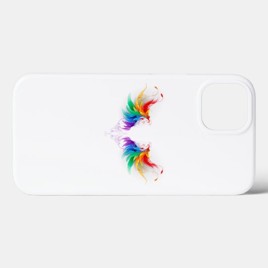 Fluffy Rainbow Wings Case-Mate iPhone Case (Achterkant (horizontaal))