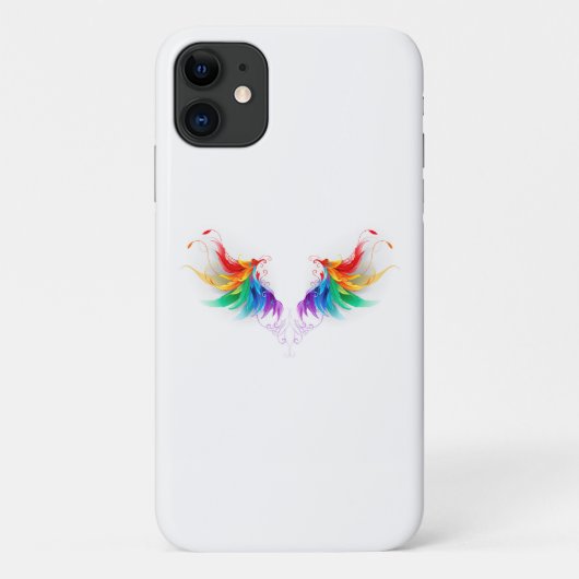 Fluffy Rainbow Wings Case-Mate iPhone Case (Achterkant)