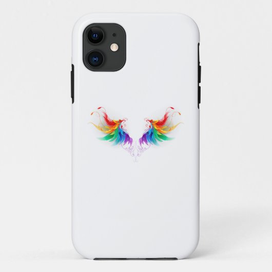Fluffy Rainbow Wings Case-Mate iPhone Case (Achterkant)