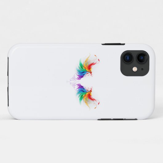 Fluffy Rainbow Wings Case-Mate iPhone Case (Achterkant (horizontaal))