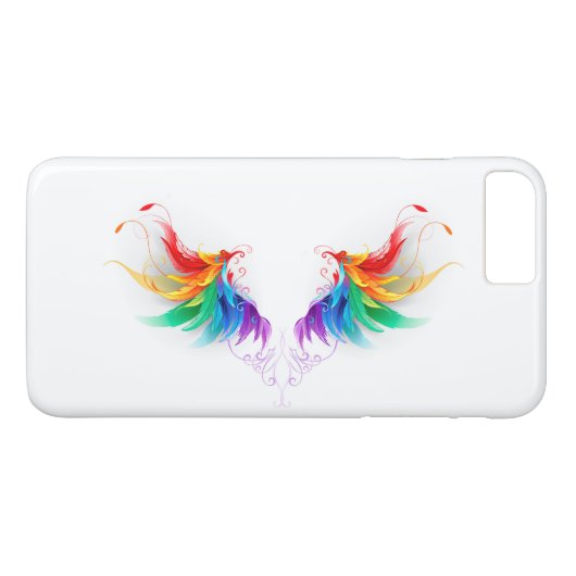 Fluffy Rainbow Wings Case-Mate iPhone Case (Achterkant (Horizontaal))