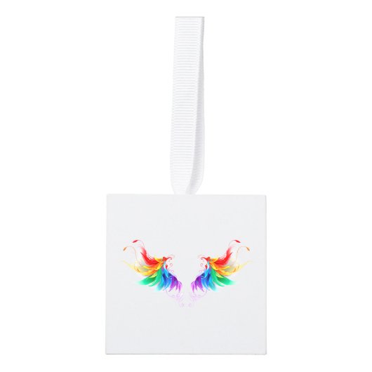 Fluffy Rainbow Wings Decoratie (Voorkant)