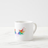 Fluffy Rainbow Wings Espresso Kop (Voorkant rechts)