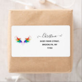 Fluffy Rainbow Wings Etiket (Insitu)