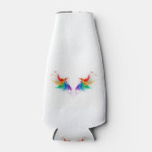 Fluffy Rainbow Wings Flesjeskoeler (Voorkant)