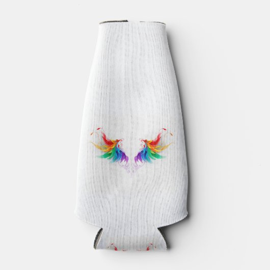 Fluffy Rainbow Wings Flesjeskoeler (Voorkant)