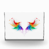 Fluffy Rainbow Wings Fotoblokken (Voorkant)