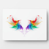 Fluffy Rainbow Wings Fotoplaat (voorkant)
