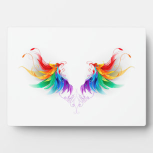 Fluffy Rainbow Wings Fotoplaat