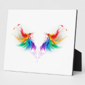 Fluffy Rainbow Wings Fotoplaat (Zijkant)
