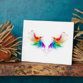 Fluffy Rainbow Wings Fotoplaat (Zijkant)