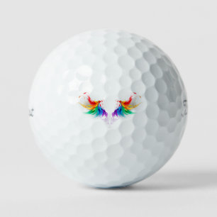 Fluffy Rainbow Wings Golfballen