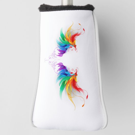 Fluffy Rainbow Wings Golfheadcover (Draai 90)