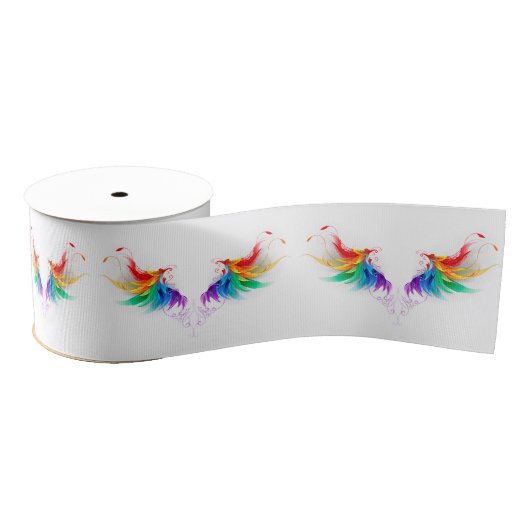 Fluffy Rainbow Wings Grosgrain Lint (Spoel)
