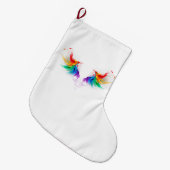 Fluffy Rainbow Wings Grote Kerstsok (Voorkant (Hangend))