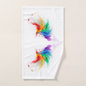 Fluffy Rainbow Wings Handdoek (Handdoek)