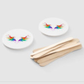 Fluffy Rainbow Wings Handwaaier (Niet-gemonteerd)