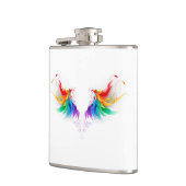 Fluffy Rainbow Wings Heupfles (Links)