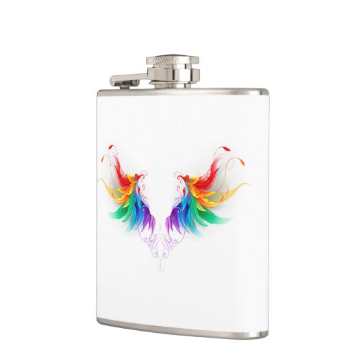 Fluffy Rainbow Wings Heupfles (Links)