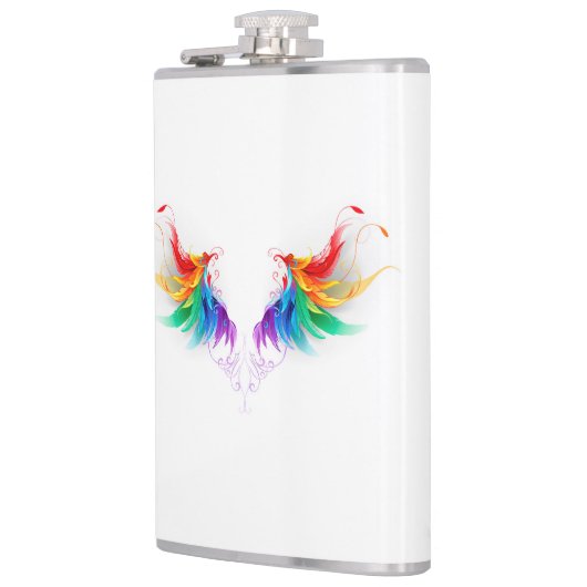 Fluffy Rainbow Wings Heupfles (Links)