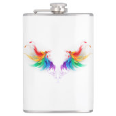 Fluffy Rainbow Wings Heupfles (Voorkant)