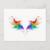 Fluffy Rainbow Wings Informatiekaartje (Voorkant)